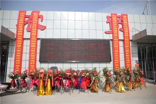 品种丰富、环境优良,隆力奇农贸市场开业